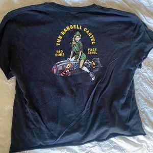 Barbell cartel crop top gym shirt